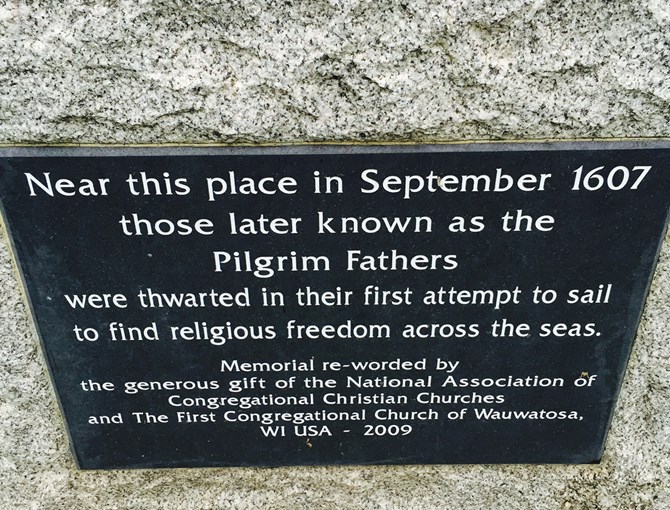 Pilgrims Memorial, Scotia Creek, Boston